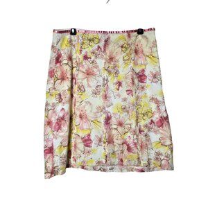 Studio Y Juniors Floral Pleated Midi Skirt Size 11 Spring Pastel Feminine Y2K
